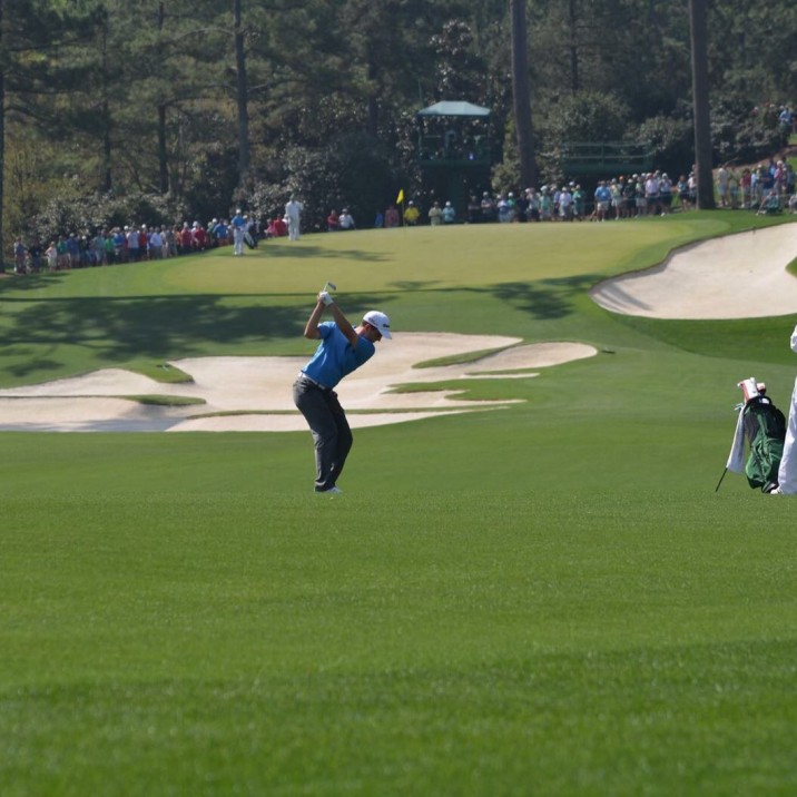 Bradley Neil playing in the Masters 2015