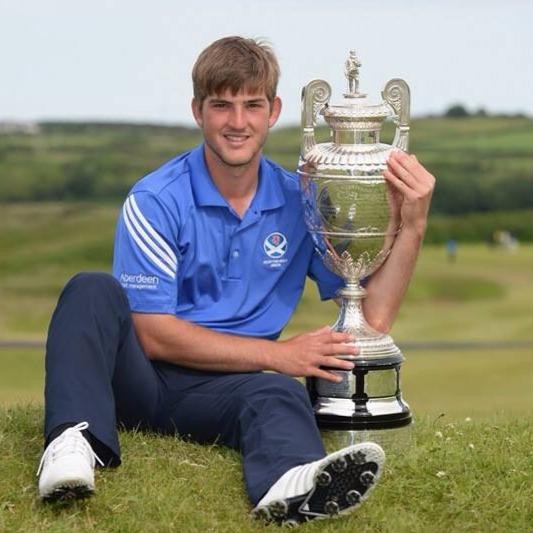 Bradley Neil with the Amateur Championship