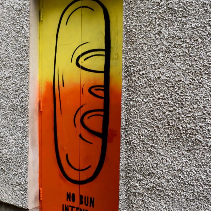 Vennels Guerilla Art Project - Baxters Vennel painted door