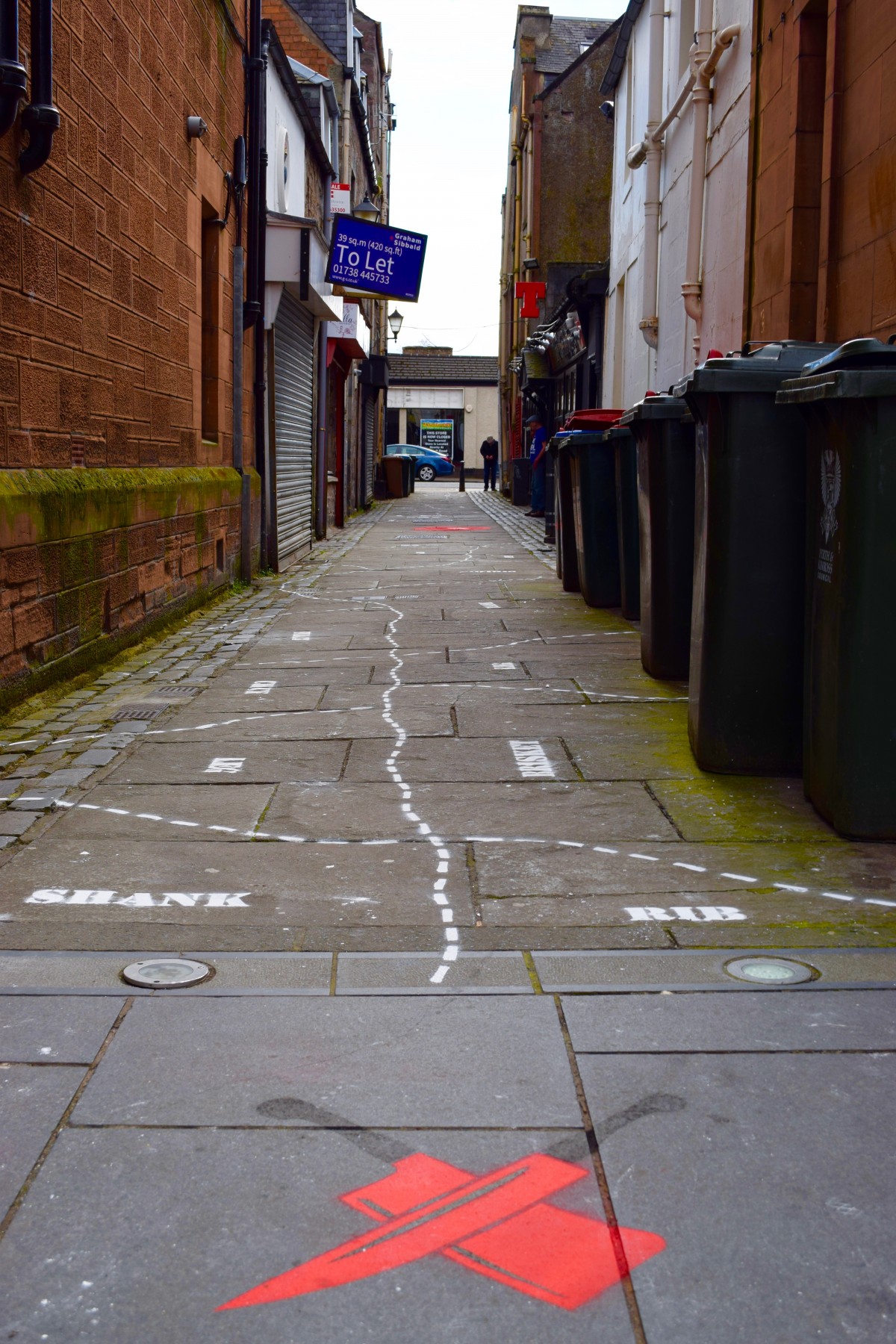 Vennels Guerilla Art Project Fleshers Vennel full shot