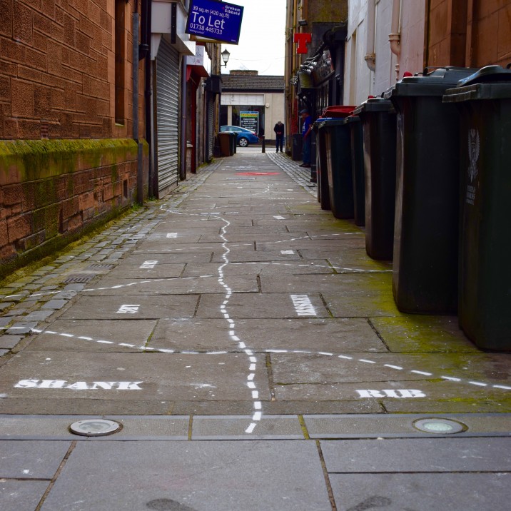 Vennels Guerilla Art Project Fleshers Vennel full shot