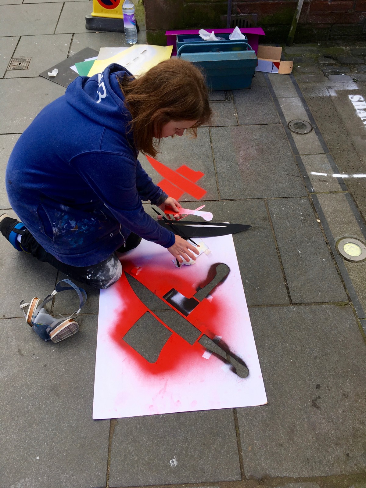 Vennels Guerilla Art Project Flesher's Vennel in progress