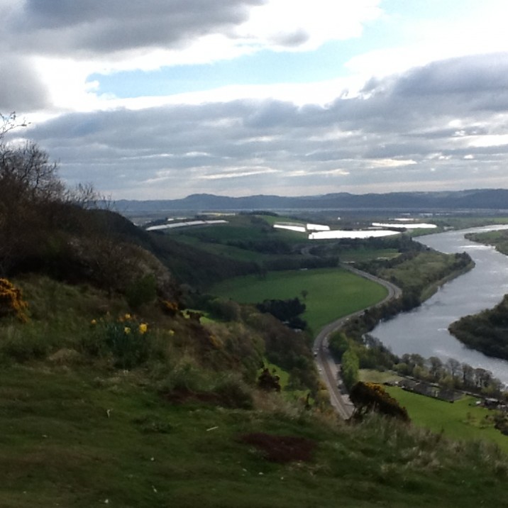 view of mountains and a river
