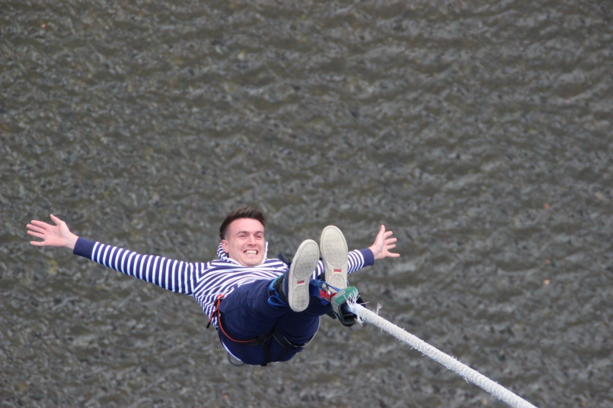 Highland Fling Bungee - Gary on way back up