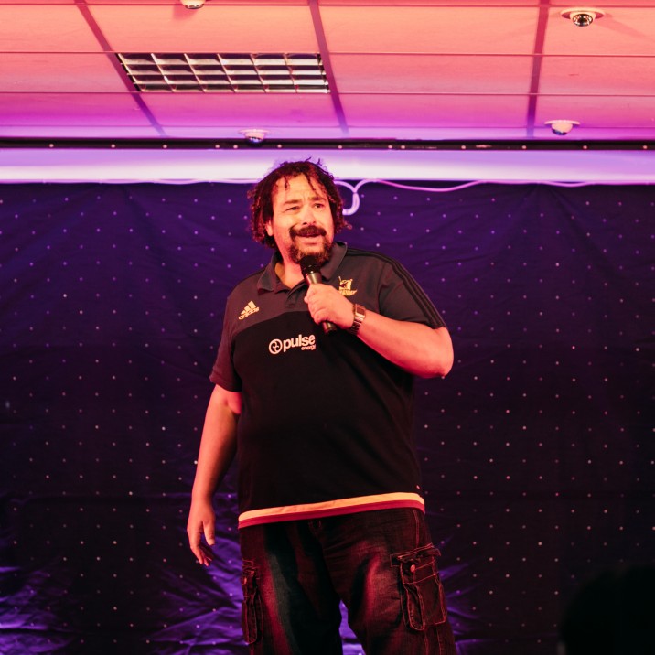 Bruce Fummey on the mic!