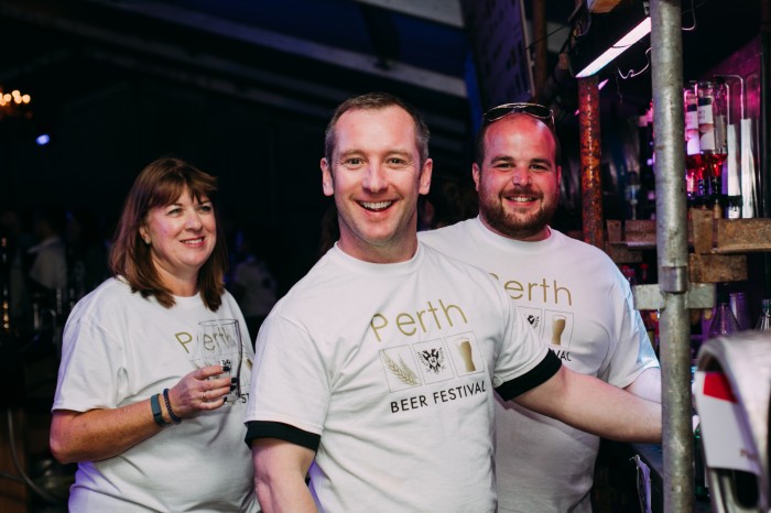 Perth Beer Festival - Three workers