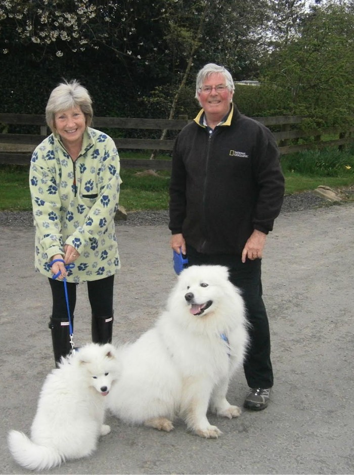 Workdays and Weekends - Peter Rutterford with wife and dogs