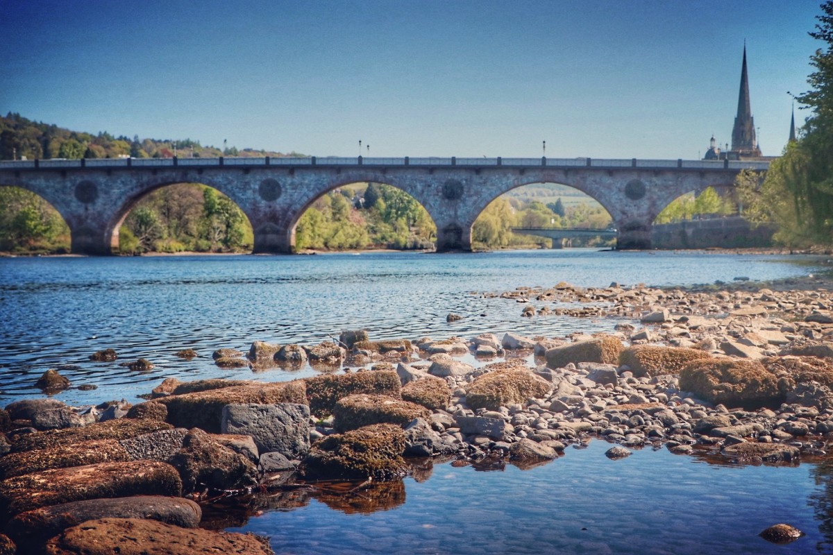 Bridge from Moncreiffe Island