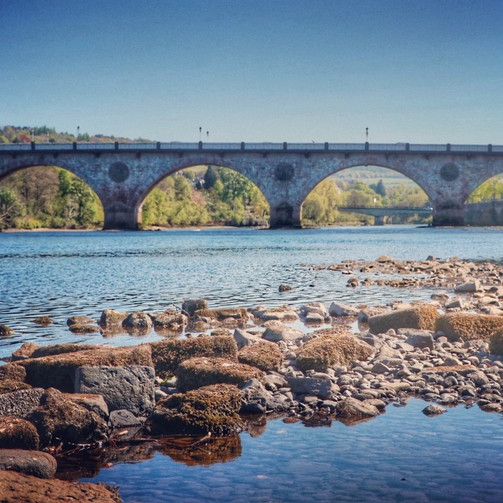 Bridge from Moncreiffe Island