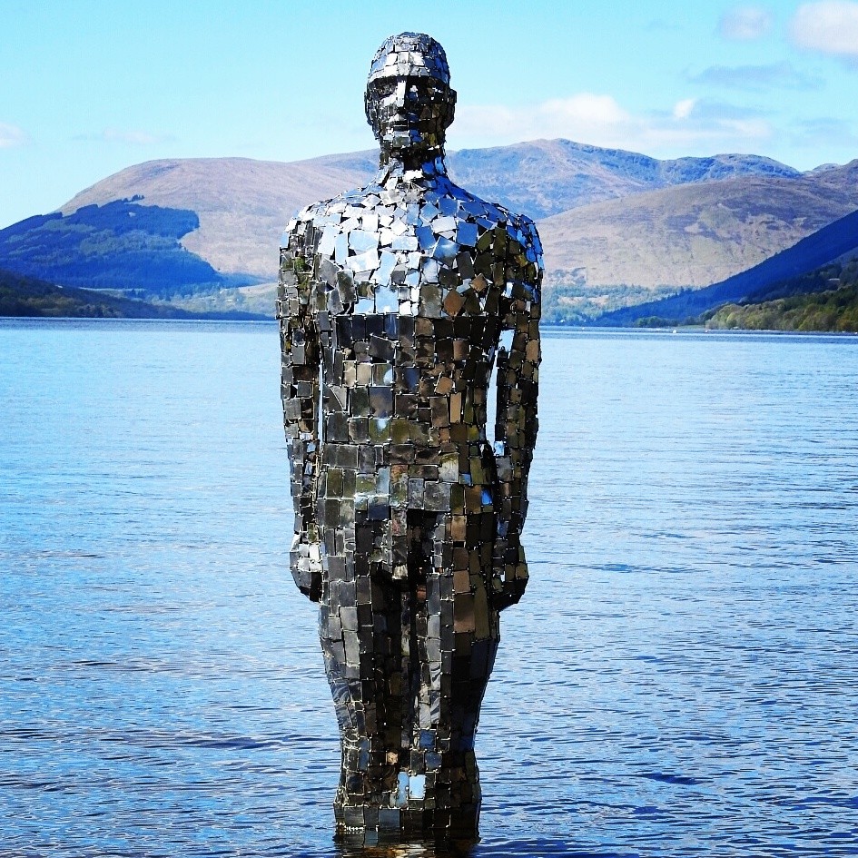 Mirror Man at Loch Earn