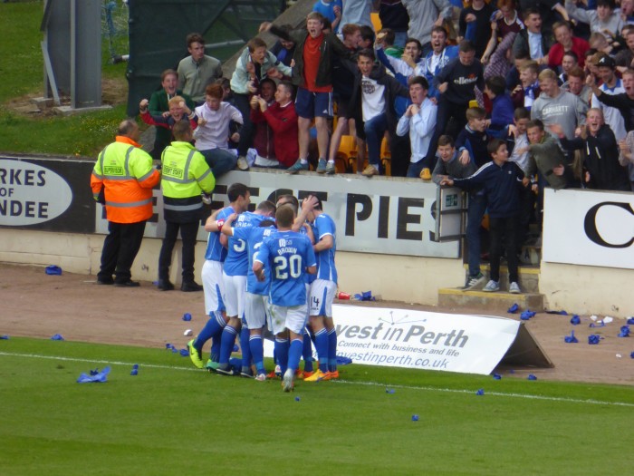 Saints - Celebrating on Pitch