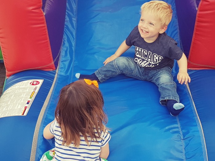 Glendoick bouncy castle Jude