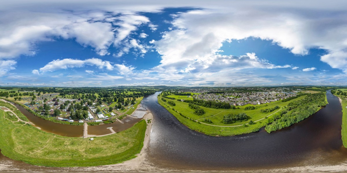 Panoramic view of Scottish Game Fair
