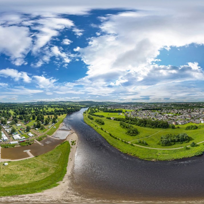 Panoramic view of Scottish Game Fair
