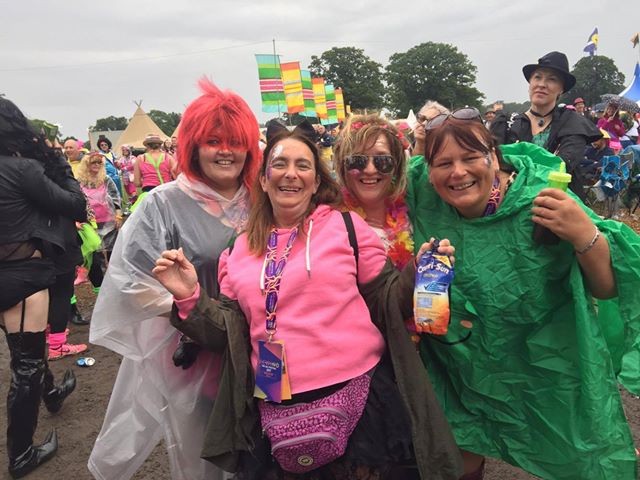 The rain didn't dampen their spirits!