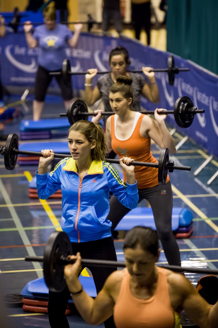 Live Active Expo - Women lifting weights