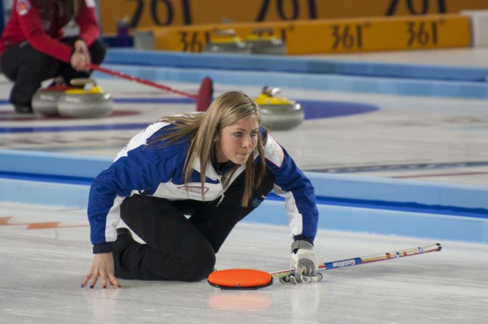 Eve Muirhead on the ice