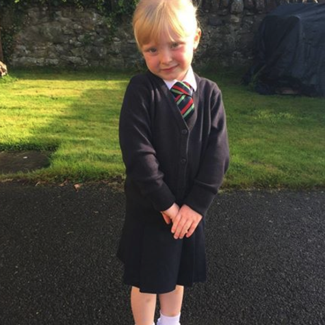 How cute is Cameron? All ready to start Primary one at RDM school in scone.