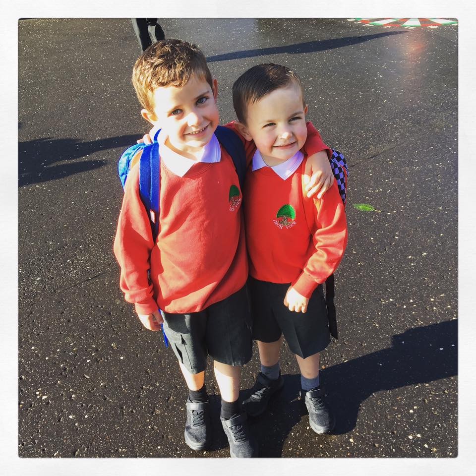Its the first day for wee Alfie and P2 for his brother. We hope you both had a great day!