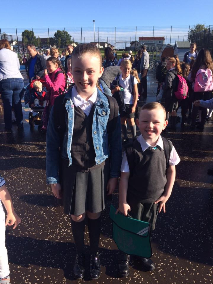 Lynne sent this super cute pic of  little brother and big sister all ready to go back to school - we hope you both had a great day!