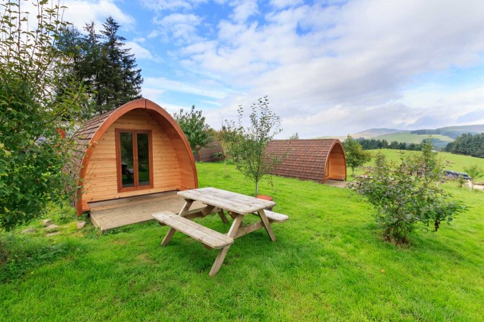 Ecocamp Glenshee offers a range of eclectic accommodation in Perthshire