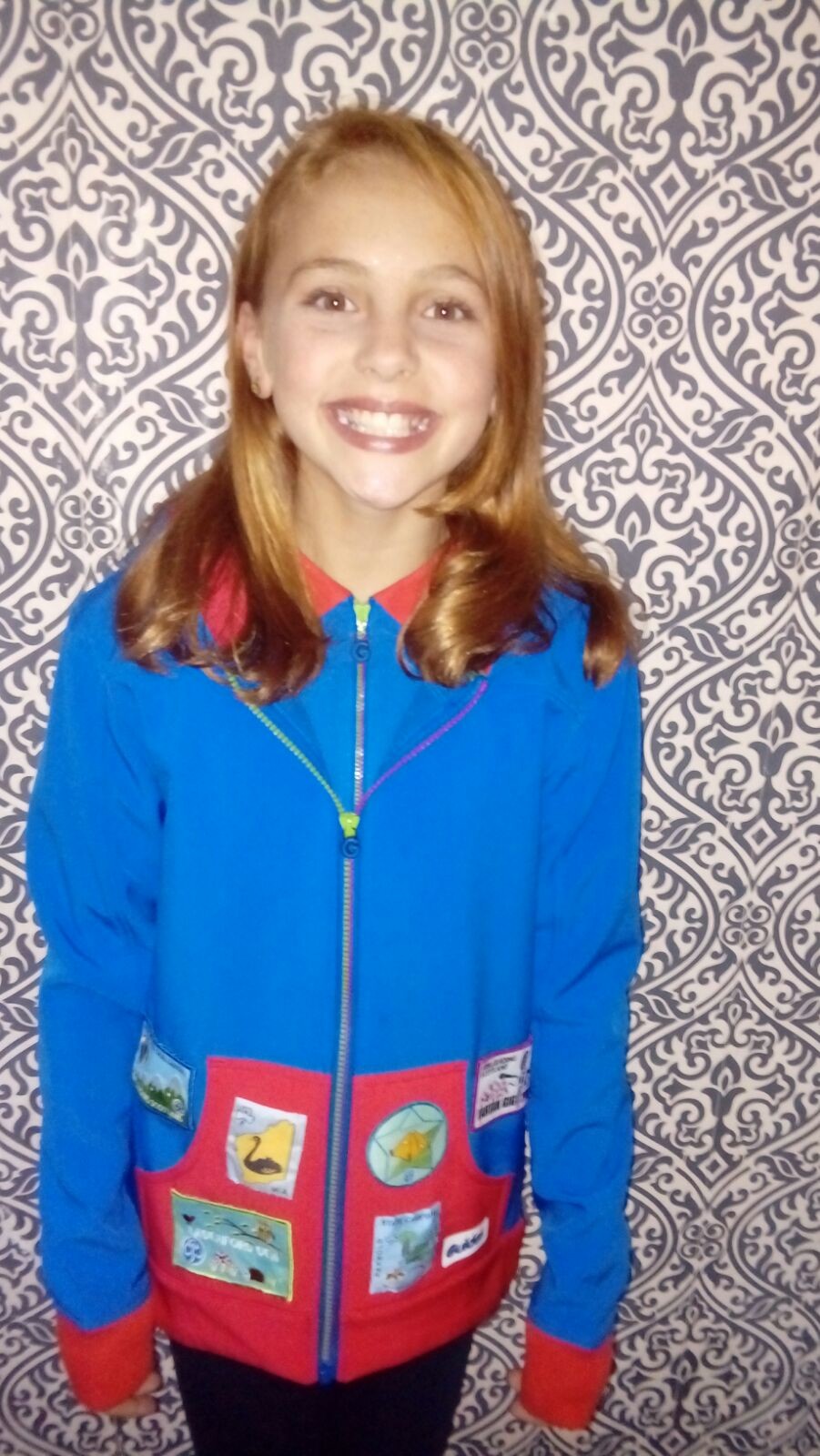 Youngest member of our WOW ladies giving girl guides a big shout out all over the world!