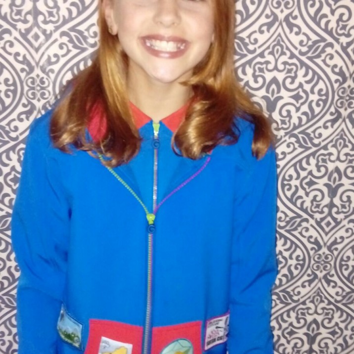 Youngest member of our WOW ladies giving girl guides a big shout out all over the world!