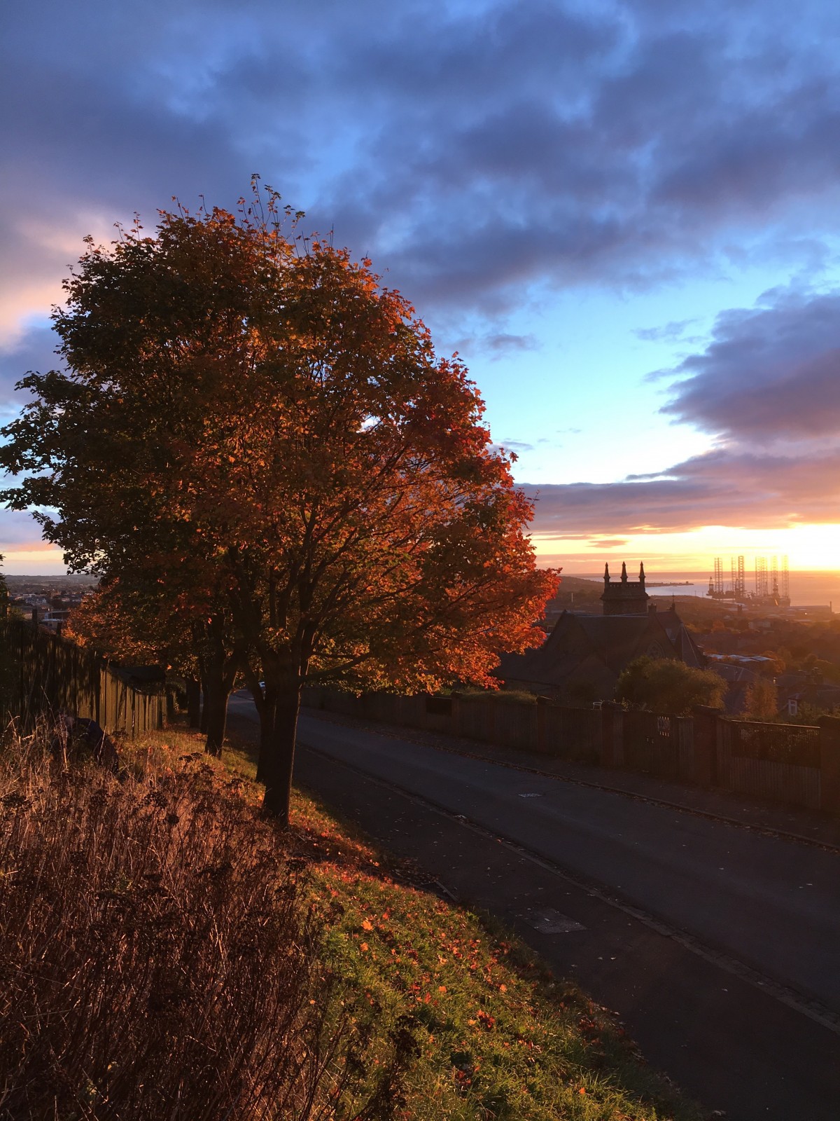 Brooding sky at dusk