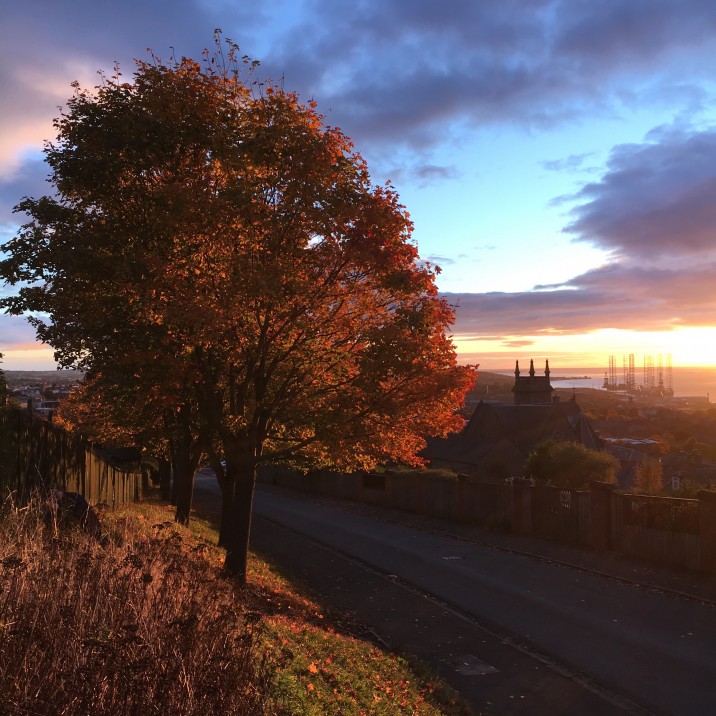 Brooding sky at dusk