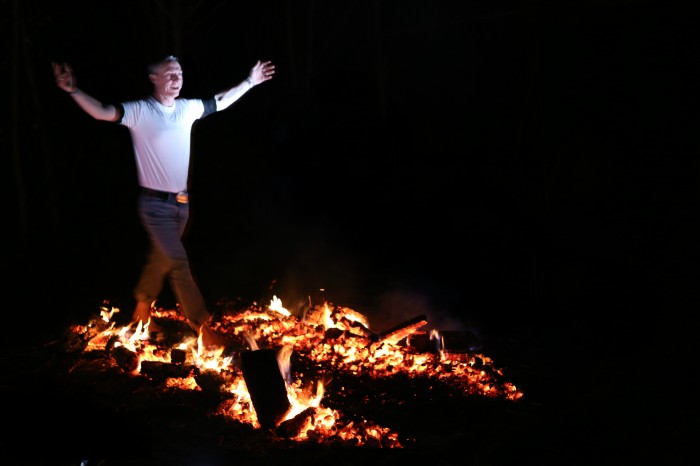 Fire Walk Perth City Centre - Man walking