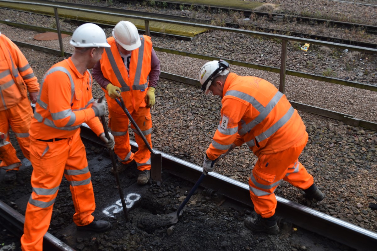 WORKING ON THE TRACKS