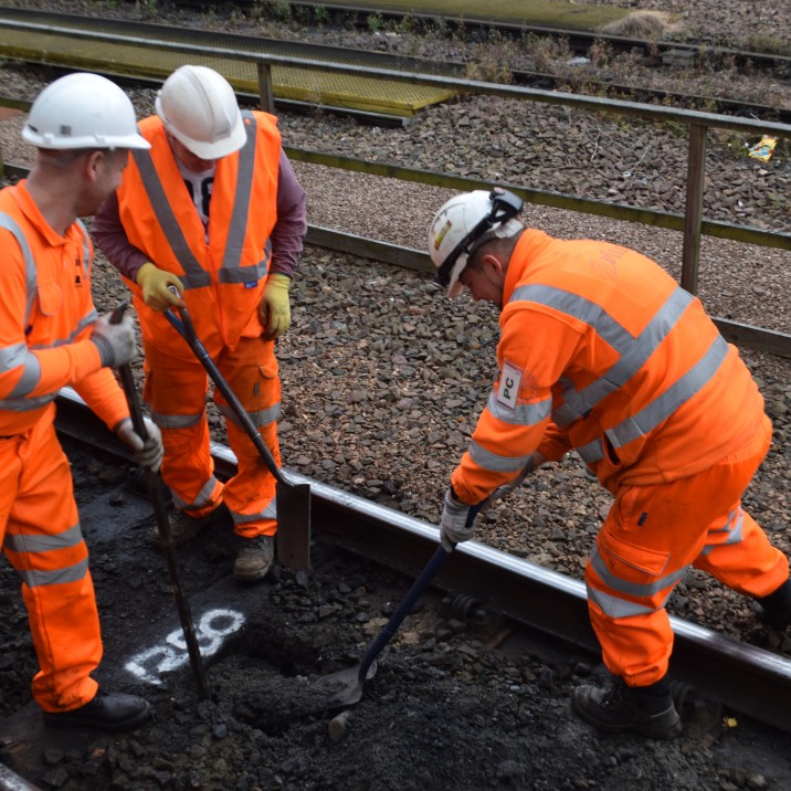 WORKING ON THE TRACKS