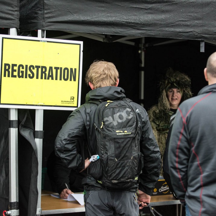 The men in black signing up for some adrenaline-fueled fun.