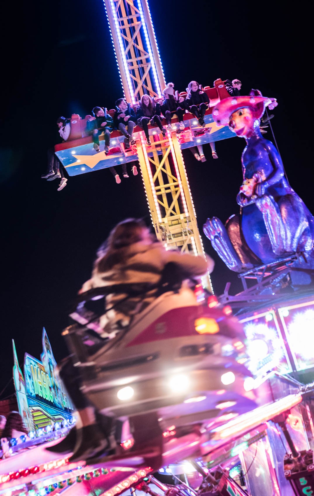 holding on for dear life!