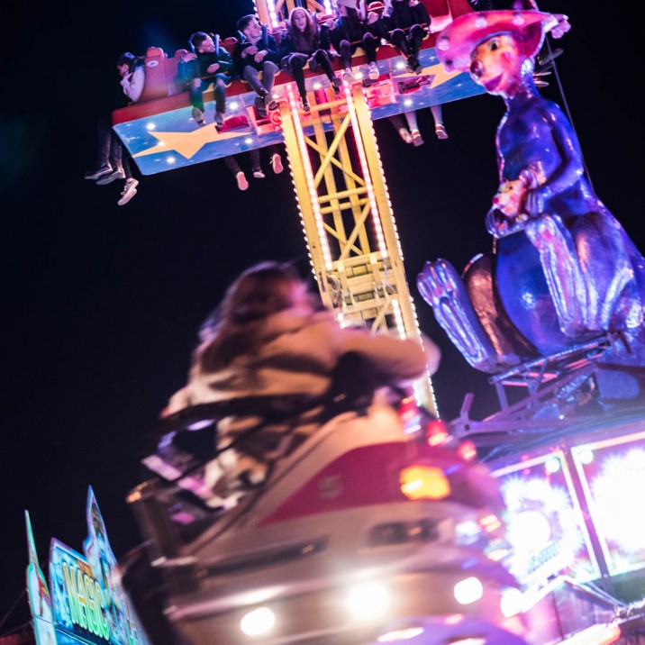 holding on for dear life!