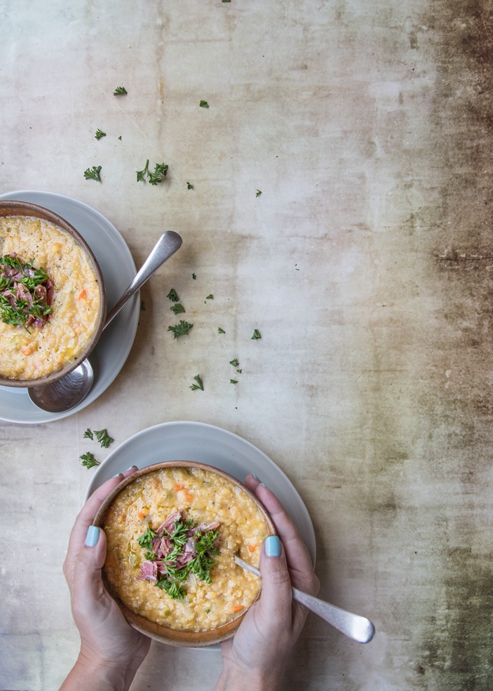 Smoked Ham and Lentil Soup Recipe to warm you this winter.