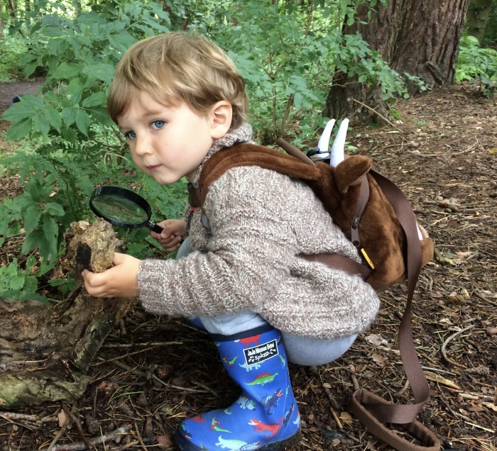 Wild Woodlands James crouching