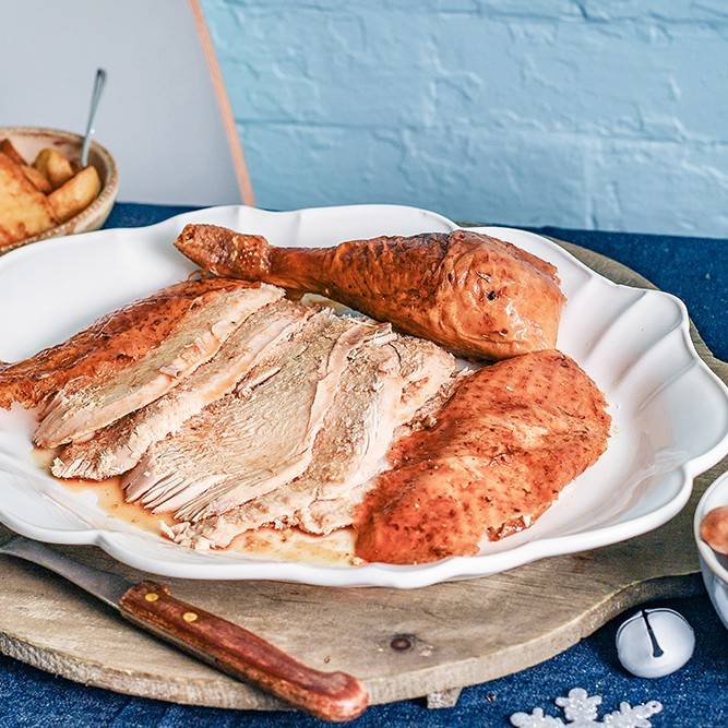 Delicious Christmas turkey from Simon Howie the Butcher.