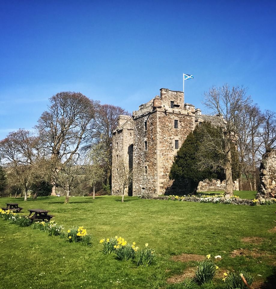 Blues sky at Elcho Castle