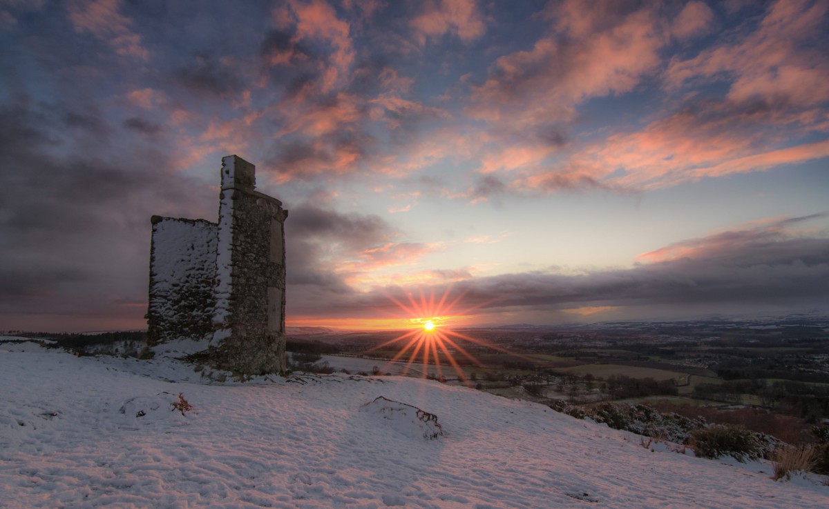 Kinnoull Tower in the Snow