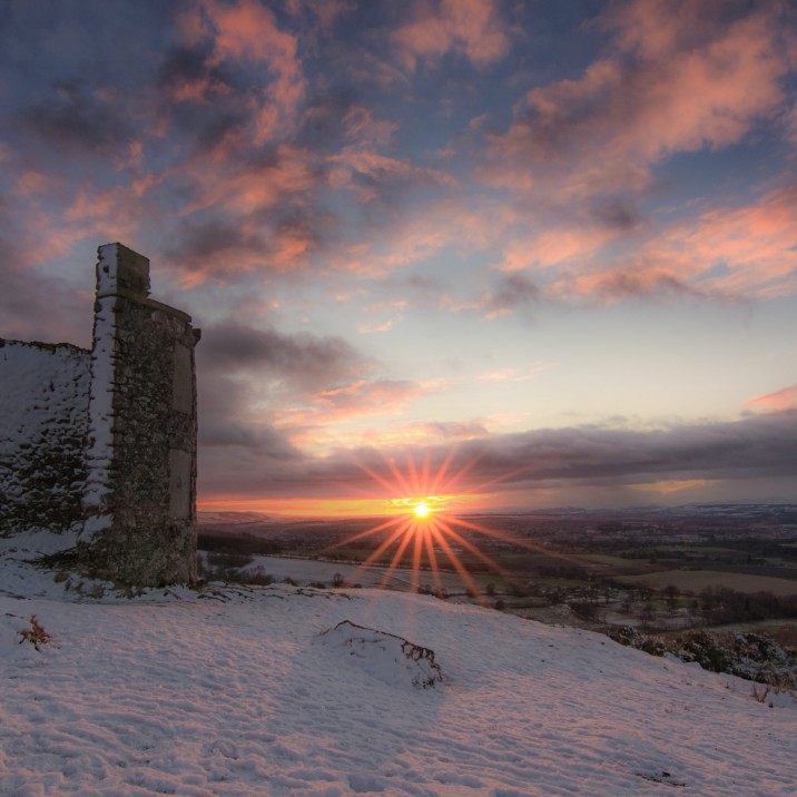 Kinnoull Tower in the Snow
