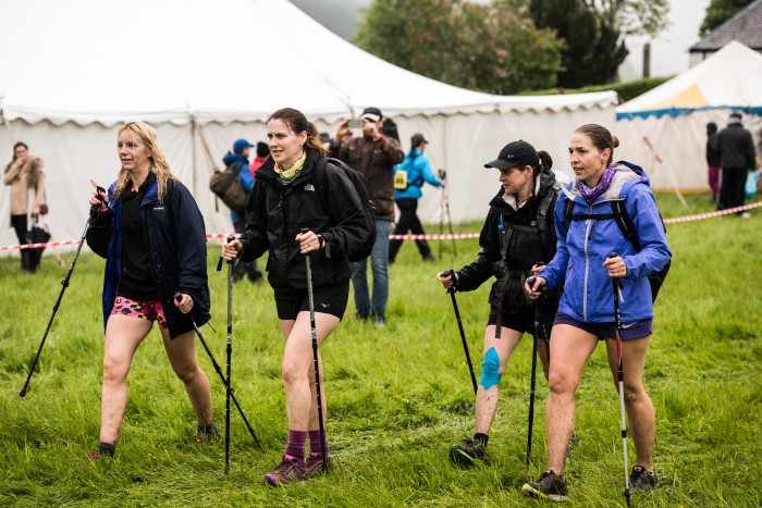 Cateran Yomp - Ladies with poles