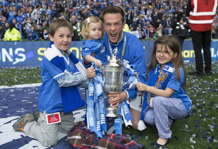 Chris Millar - On pitch with kids
