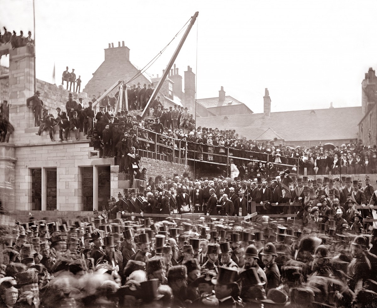 Laying the foundation stone of the Perth City Chambers, 1878 by Magnus Jackson. courtesy of Perth Museum & Art Gallery, Perth & Kinross Council.