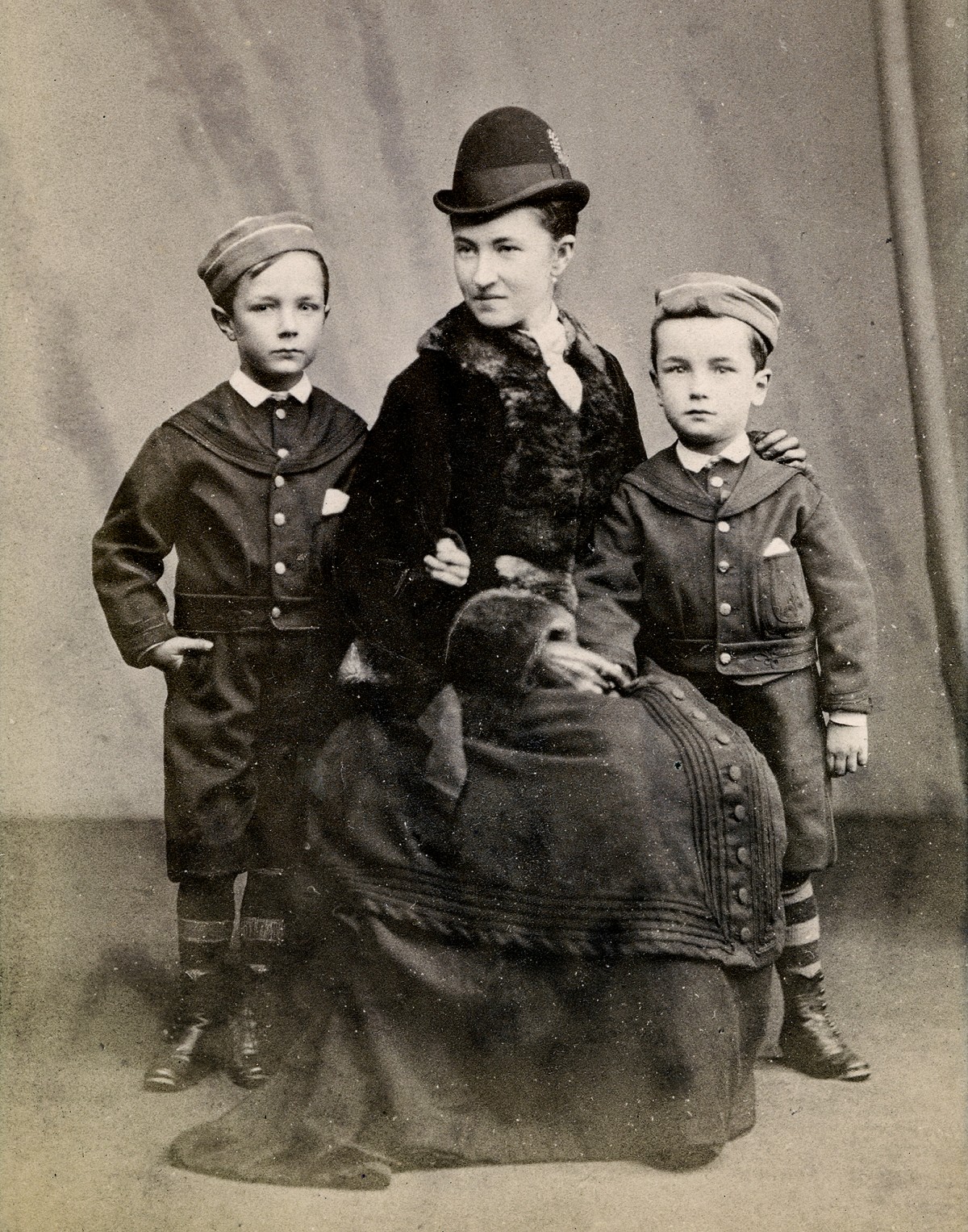 Family from the Playfair family album by D. Milne, Blairgowrie c1865-84