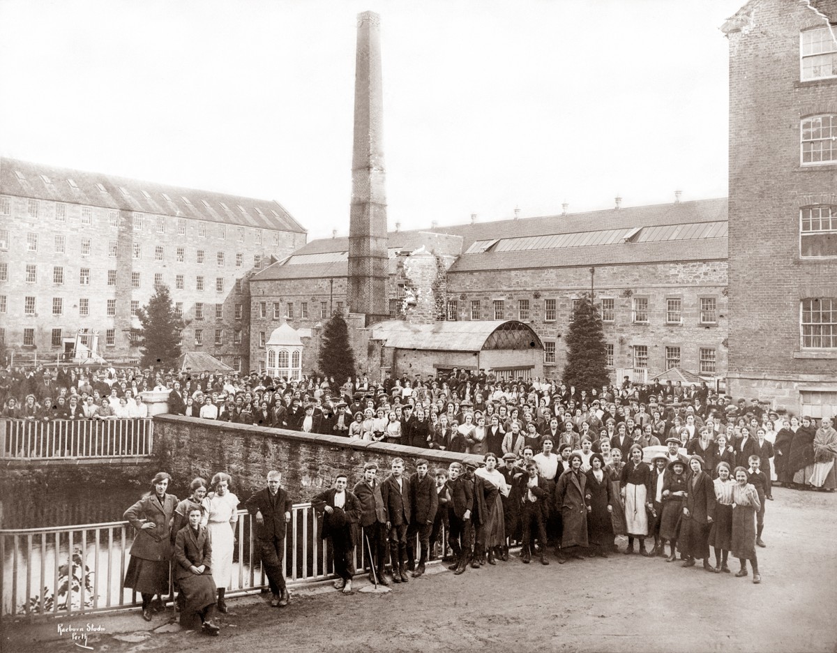 Stanley Mills by William B. Mercer c1910. courtesy of Perth Museum & Art Gallery, Perth & Kinross Council.