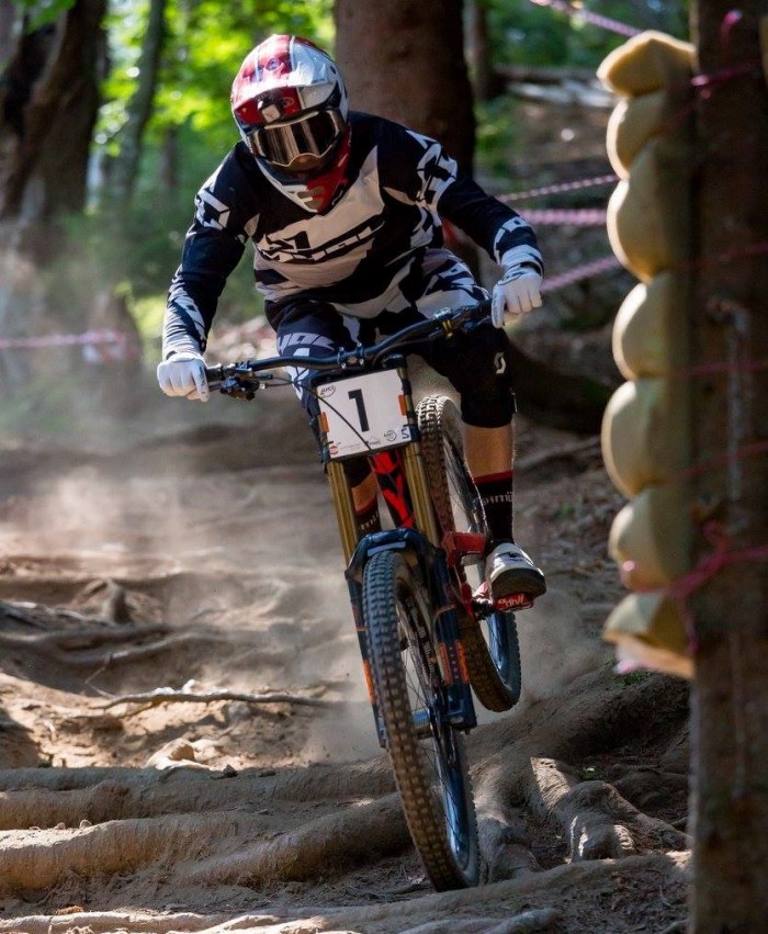 Sam Herd - Downhill mountain biking dust