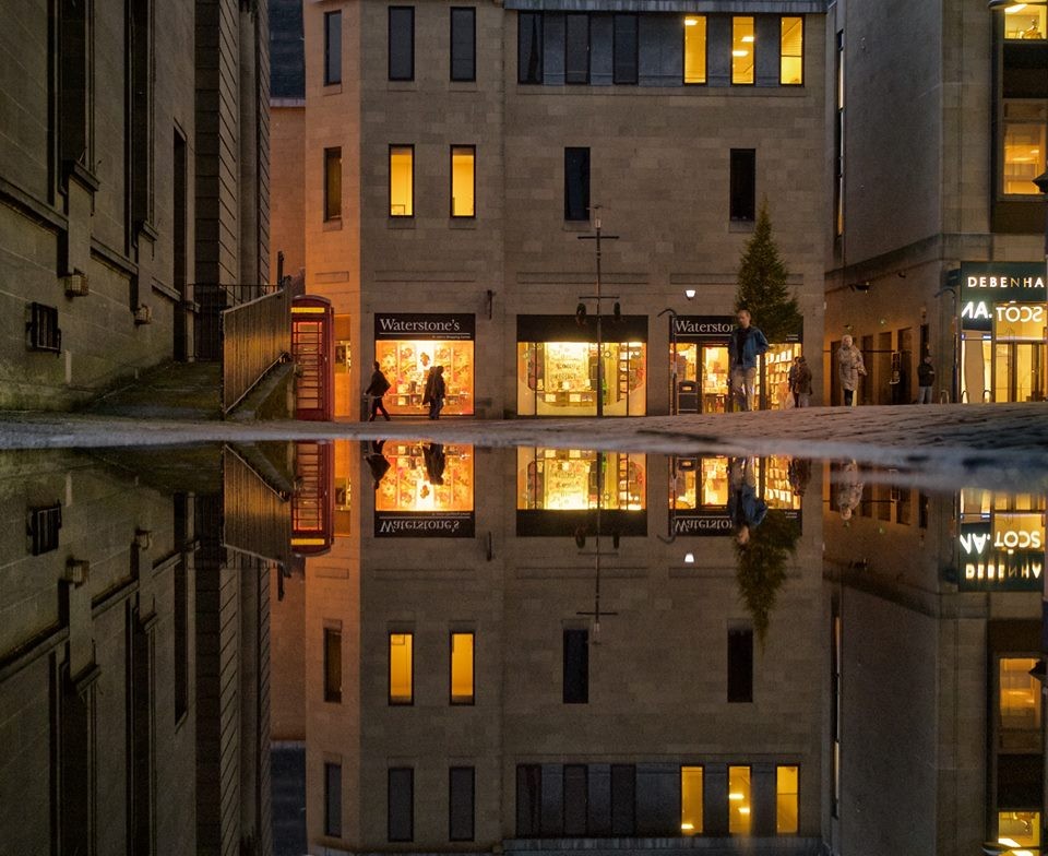 WATER OUTSIDE WATERSTONES