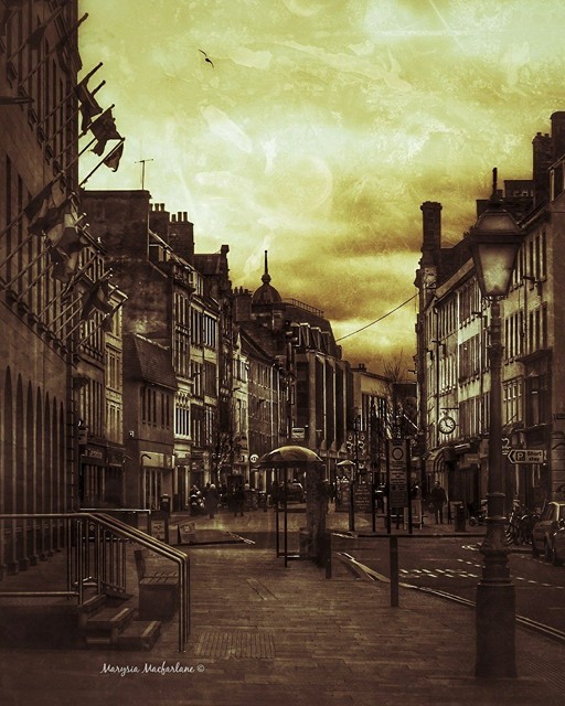High Street in Monochrome