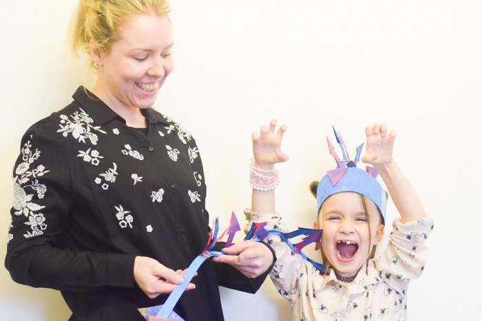 Hannah and Poppy were very proud of their creation!